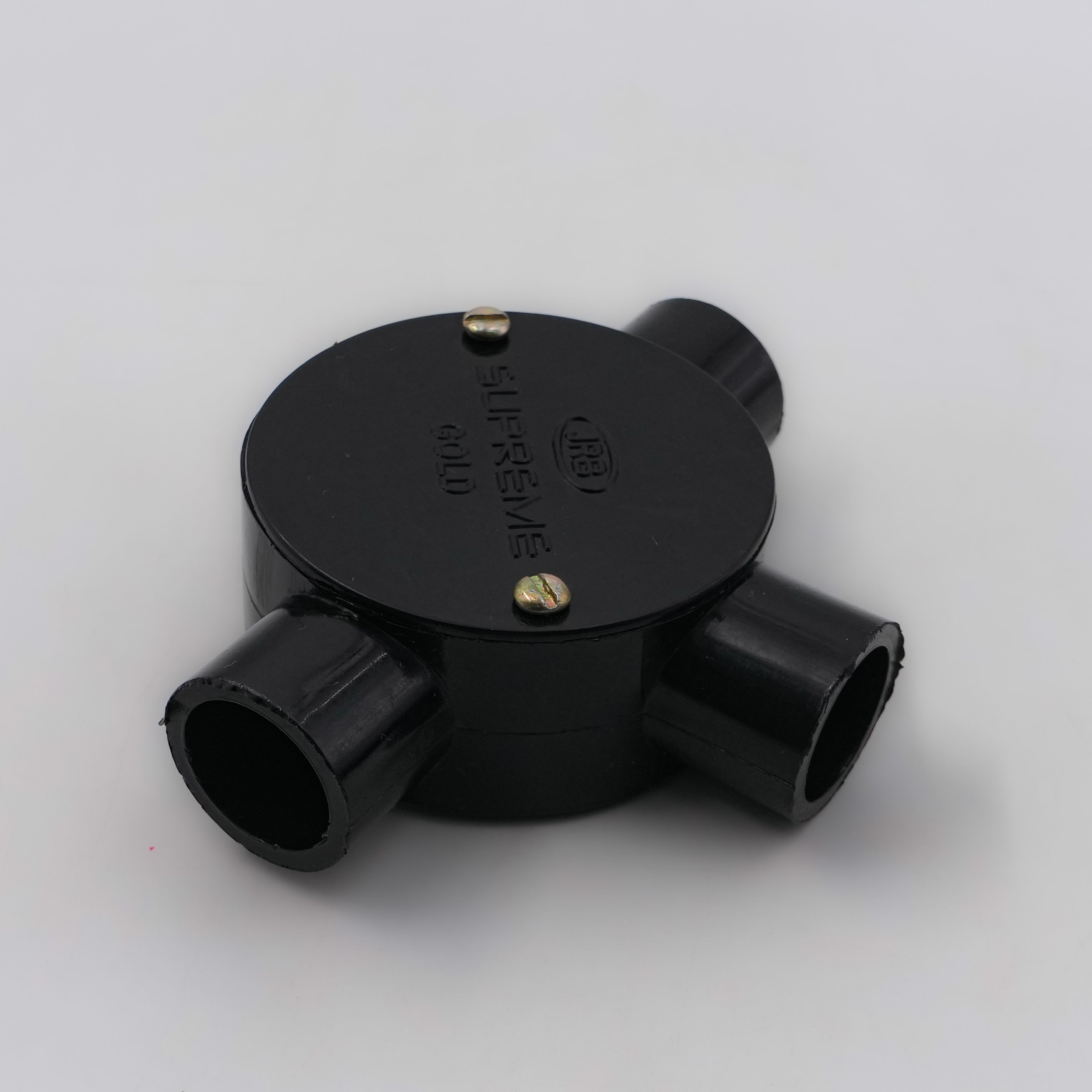 JRB Suppreme - 19Mm Conduit Junction Box 3 Way (Black)